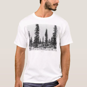 Snow Camping North of the Arctic Circle T-Shirt