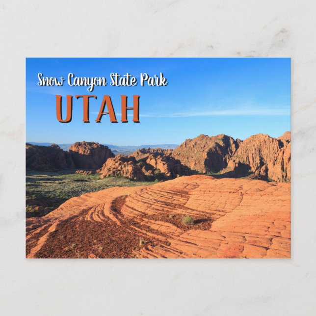 Snow Canyon Utah Postcard (Front)