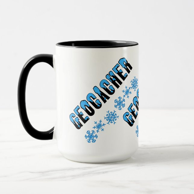 Snow Capped Geocacher Mug (Left)