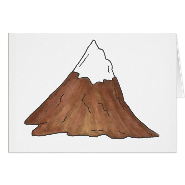 Snow-Capped Mountain Peak Hiking Climbing Camping (Front Horizontal)