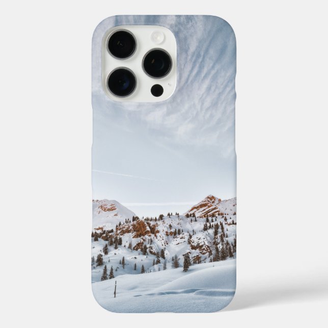 Snow-Capped Mountain Under Brilliant Clear Sky Case-Mate iPhone Case (Back)