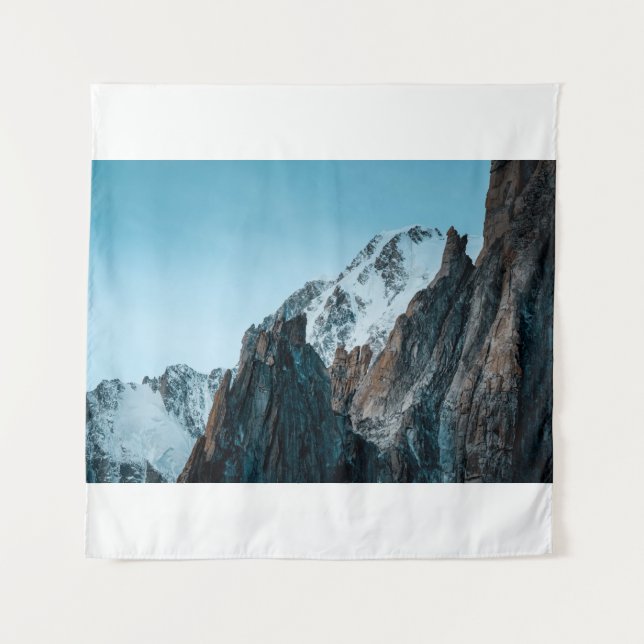 SNOW-CAPPED MOUNTAINS DURING DAYTIME TAPESTRY (Front)