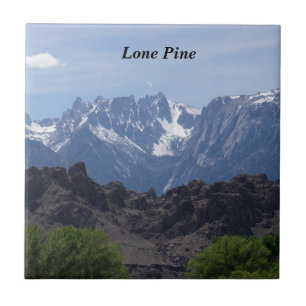 Snow capped mountains of Lone Pine   Tile