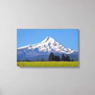 Snow capped Mt Hood in Oregon, USA Canvas Print