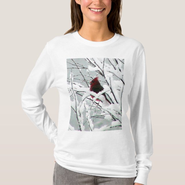 Snow Cardinal T-Shirt (Front)