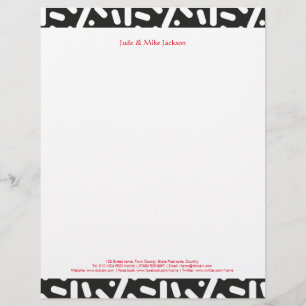Snow Christmas Stationary and Gifts Personalized Letterhead