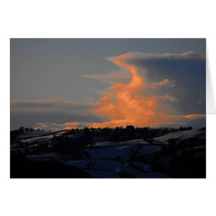 Snow Cloud over Newtown, Powys