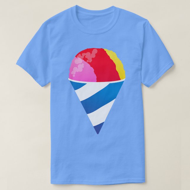 Snow Cone Sno Shaved Ice Dessert Sweets Ice Cream  T-Shirt (Design Front)