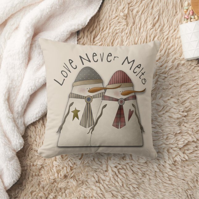 Snow Couple Cushion (Blanket)