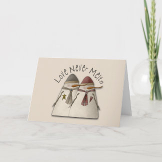Snow Couple Holiday Card