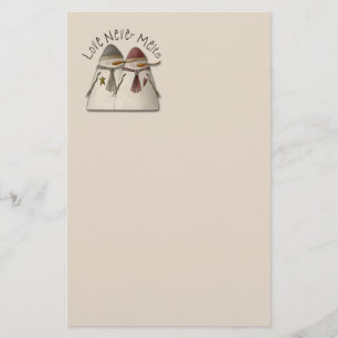Snow Couple Stationery