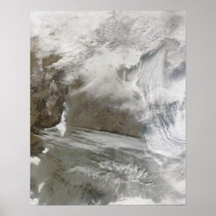 Snow cover encircles Bo Hai Poster