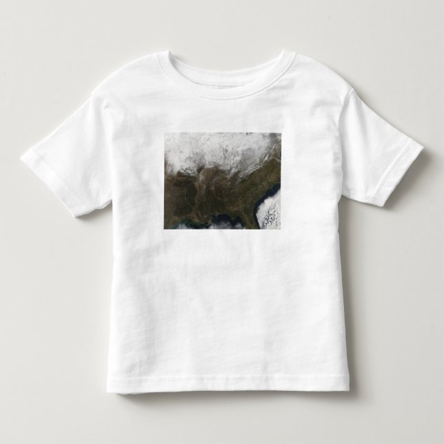 Snow cover over the United States Toddler T-Shirt (Front)