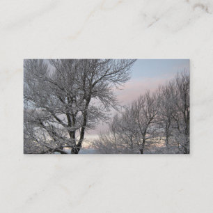 Snow Covered Branches Business Card