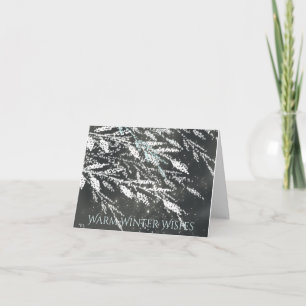 Snow Covered Branches Christmas Card