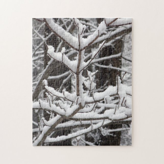 Snow-covered Branches Jigsaw Puzzle (Vertical)
