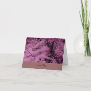 Snow Covered Branches Thank You Card