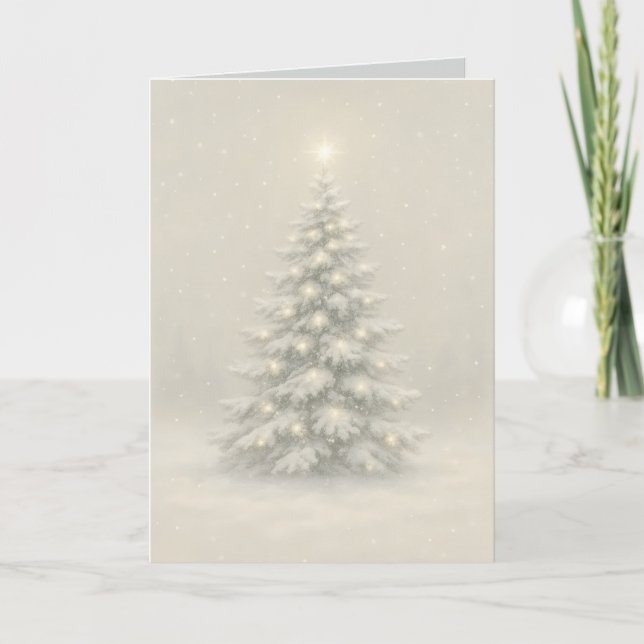 Snow Covered Christmas Card (Front)