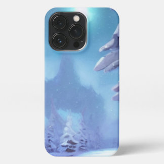 Snow-Covered Forest Under a Bright Winter Moon iPhone 13 Pro Case