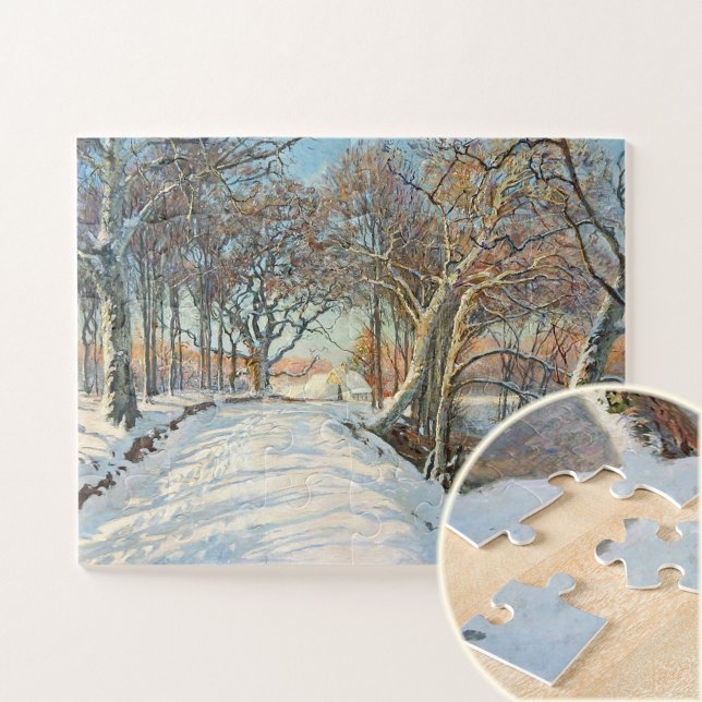 Snow Covered Landscape, Art inspired  Jigsaw Puzzle (Creator Uploaded)
