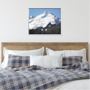 Snow Covered Mount Baker Photographic Canvas Print