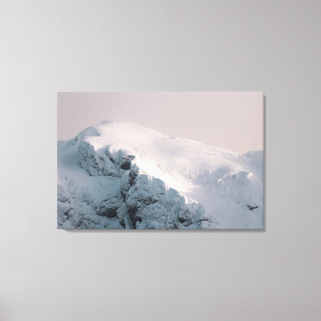 Snow covered mountain  canvas print (Front)