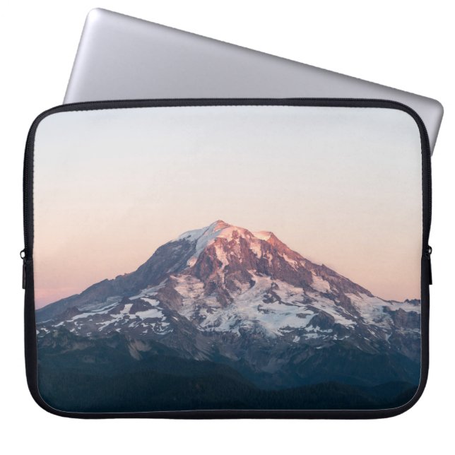 SNOW COVERED MOUNTAIN DURING DAYTIME LAPTOP SLEEVE (Front)