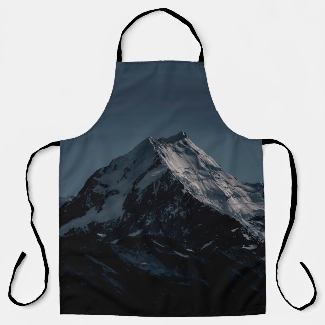 SNOW COVERED MOUNTAIN DURING NIGHTTIME APRON (Front)