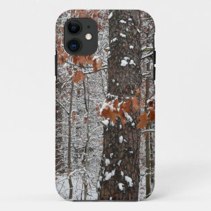Snow Covered Oak Trees Winter Nature Photography iPhone 11 Case