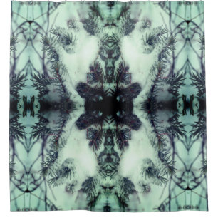 Snow Covered Pine Needles Winter Nature Abstract   Shower Curtain