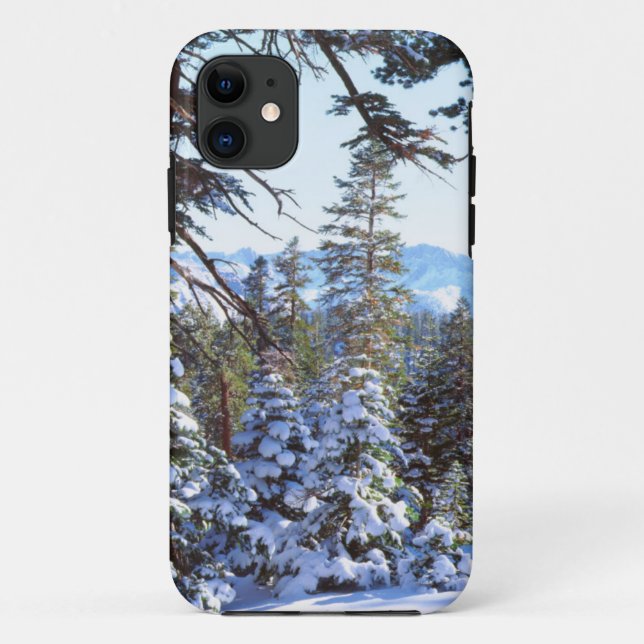 Snow-covered Red Fir trees in the High Sierra 2 Case-Mate iPhone Case (Back)