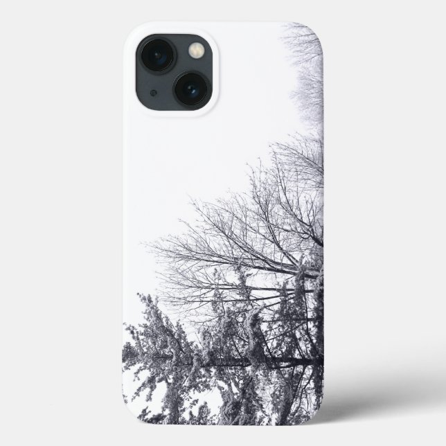 Snow-covered Trees: Horizontal Case-Mate iPhone Case (Back)