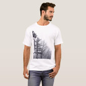 Snow-covered Trees: Vertical T-Shirt (Front Full)
