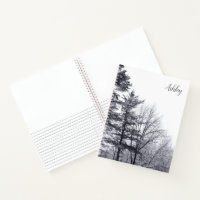 Snow-covered Trees with Custom Name