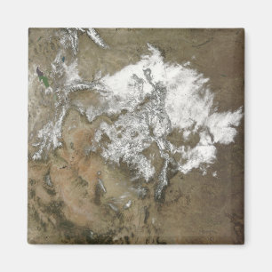 Snow covers the Rocky Mountains in United State Magnet