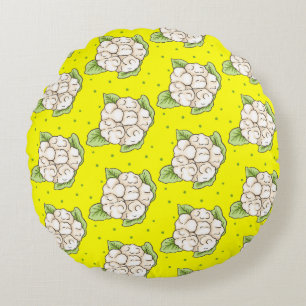 Snow Crown Round Cushion