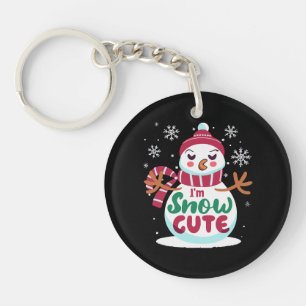 Snow Cute! Embrace the Winter Charm of Christmas Key Ring