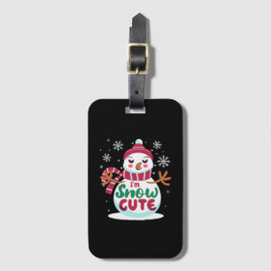 Snow Cute! Embrace the Winter Charm of Christmas Luggage Tag