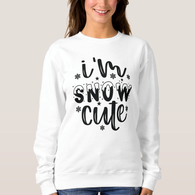 snow cute  sweatshirt (Front)