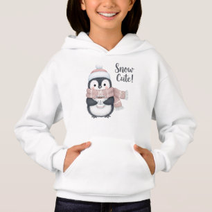 "Snow Cute!" Winter Penguin with Cocoa Mug