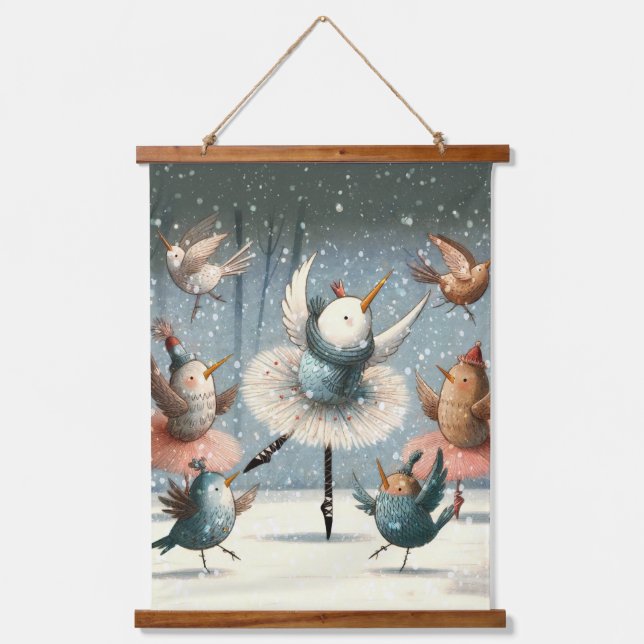 Snow Dance Hanging Tapestry (Front)