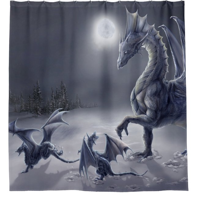 Snow Day Shower Curtain (Front)