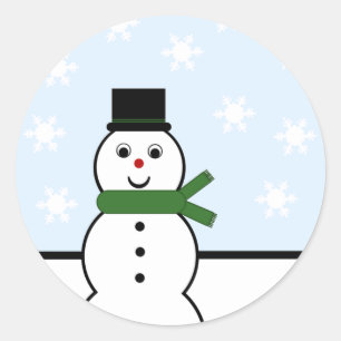 Snow Day Snowman Stickers