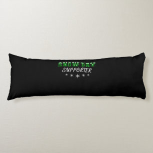 Snow Day Supporter Merry Christmas Body Cushion
