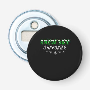 Snow Day Supporter Merry Christmas Bottle Opener