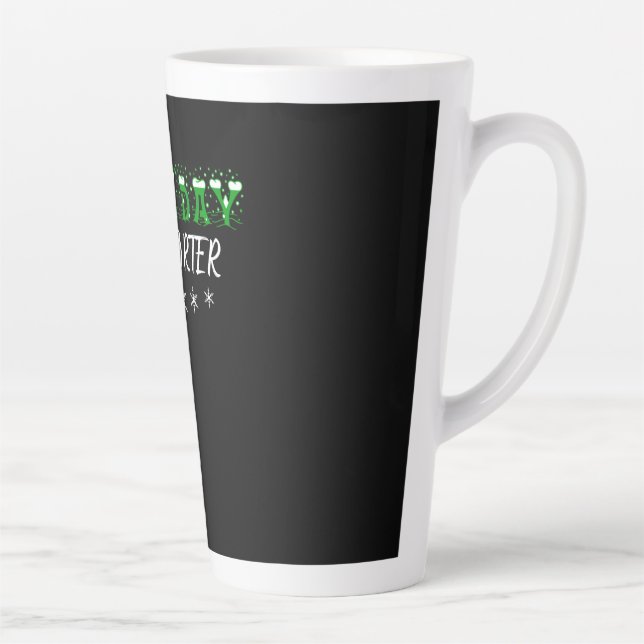 Snow Day Supporter Merry Christmas Latte Mug (Right)