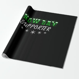Snow Day Supporter Merry Christmas Wrapping Paper