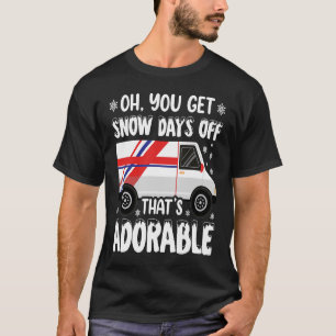 Snow Days Off Post Office Postal Worker Mailman T-Shirt