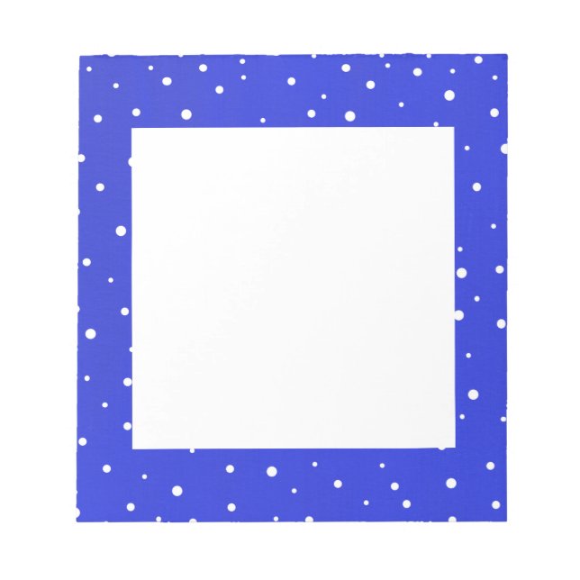 Snow Dots Notepad (Front)
