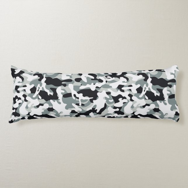 Snow Dust Camouflage Body Cushion (Front)